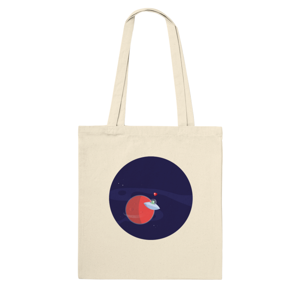 PMP Martian Tote Bag - natural, white or red
