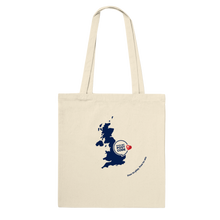 Load image into Gallery viewer, UK PMP Map Tote Bag - natural or white

